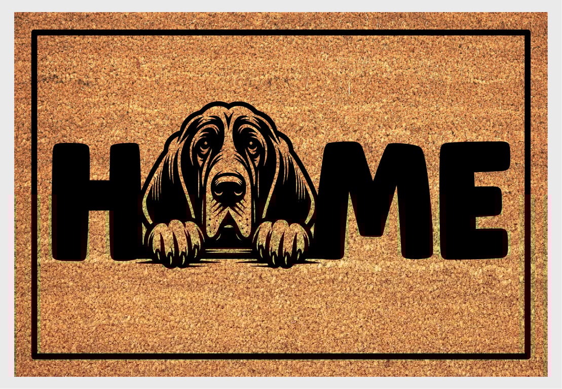 Bloodhound Home Door Mat - Bloodhound Dog Doormat - 3 Sizes