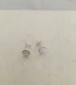 Dainty Faux Opal Stud Earrings - Image 6
