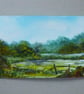 original art hand painted watercolour landscape ( ref FA 219 B3 )