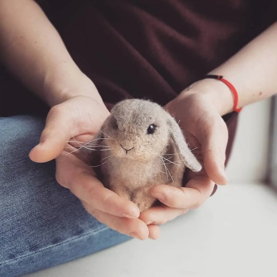 Needle Felted Rabbit - Made to Order