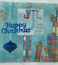 Stockings and gifts Happy Christmas card - Image 1
