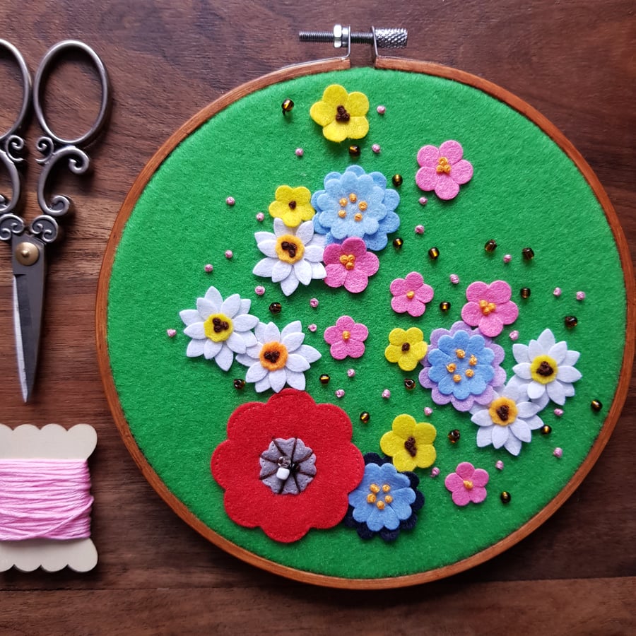 Wild flowers - wall decoration 