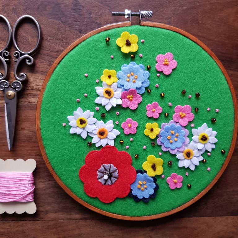 Wild flowers - wall decoration 