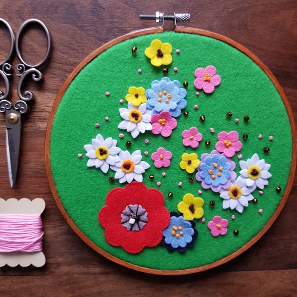 Wild flowers - wall decoration 