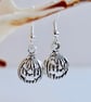 Halloween Silver Pumpkin Earrings, Trick Or Treat Jewellery,  Free UK Delivery