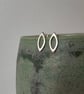 Sterling Silver ‘Falling Leaf’ Collection Stud Earrings - Image 2