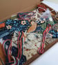 Autumn Brown Bird Slow Stitching Kit large - vintage and reclaimed textiles - Image 2