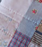 Vintage fabric patchwork quilt - Image 6