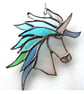 Unicorn Suncatcher Stained Glass Handmade 052 Pastel - Image 4