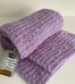  SCARF,' Atmosphere'. Alpaca, merino blend. Lilac .Supersoft. Lightweight.  - Image 2