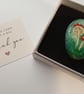Toadstool Inspired handmade clay brooch  - Image 2