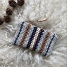 Woolly Wallet - Caramel. Handwoven in Wales