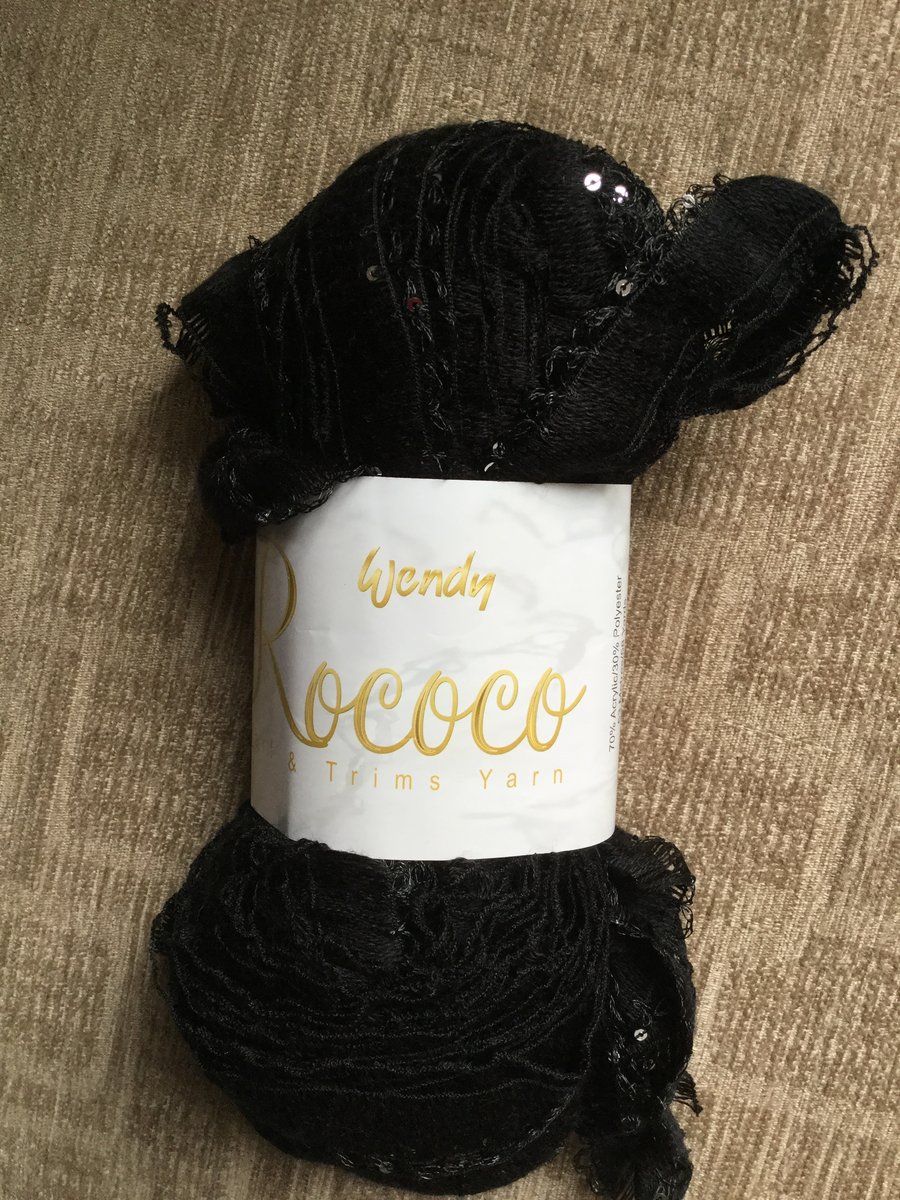 Rococo Fashion Yarn in Black by Wendy