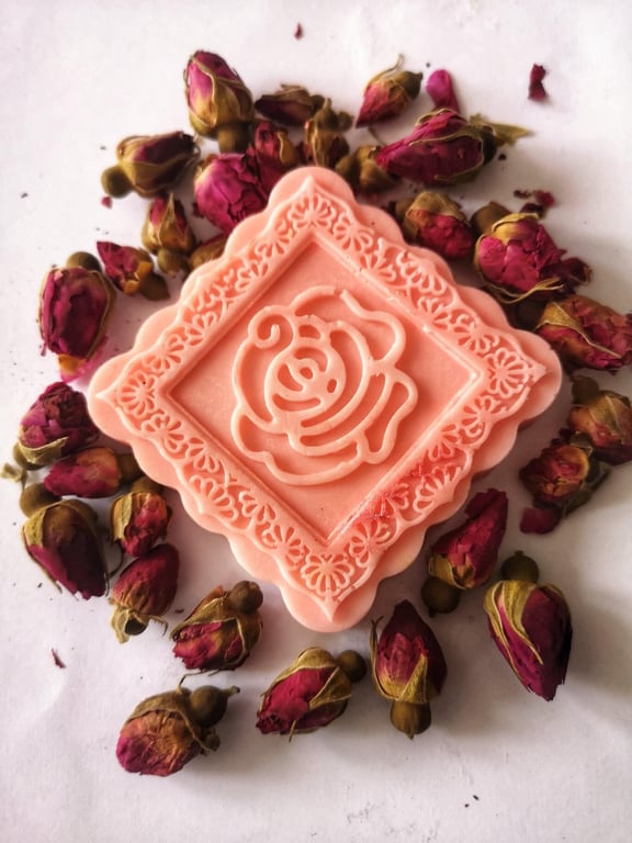 Goat Milk & Rose Soap – Handmade Valentine’s Gift (50g)