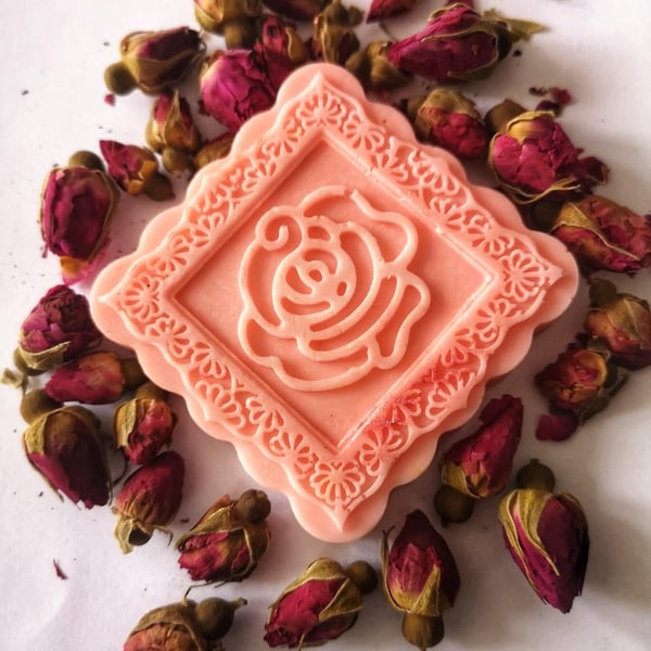 Goat Milk & Rose Soap – Handmade Valentine’s Gift (50g)
