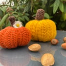 Handmade Crochet Pumpkins – Autumn Home Decor (Set of 2)