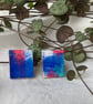 Blue Gust, Stainless steel post earrings  - Image 3