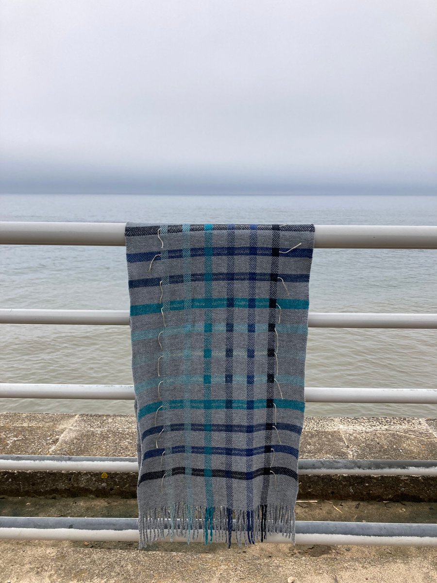 Sea Fishing Handwoven Merino Blanket Wrap Scarf