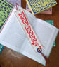 Silkscreen printed bookmark with zwirnknopf button embellishment  - Image 1