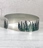 Fern cuff bracelet in aluminium with green ferns. Personalised gifts. (62) - Image 3
