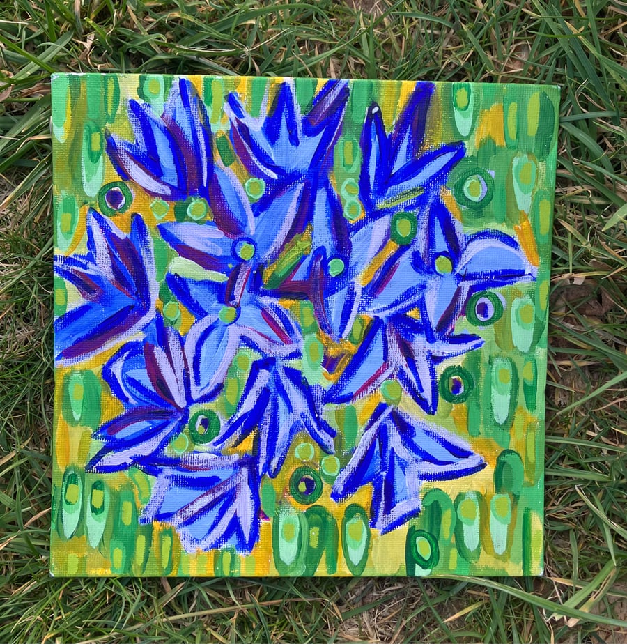 Hydrangea original acrylic painting