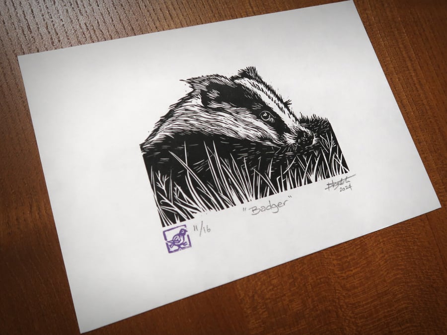 Badger Original Linoprint