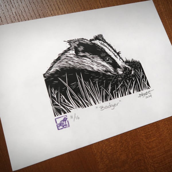 Badger Original Linoprint