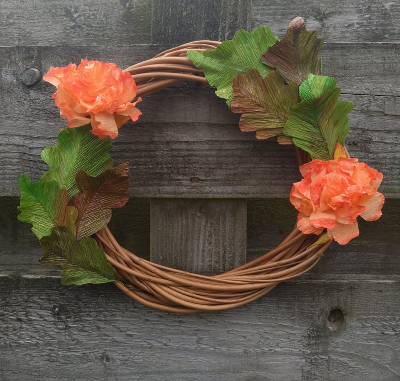 Marigold willow wreath