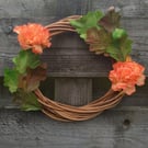 Marigold willow wreath