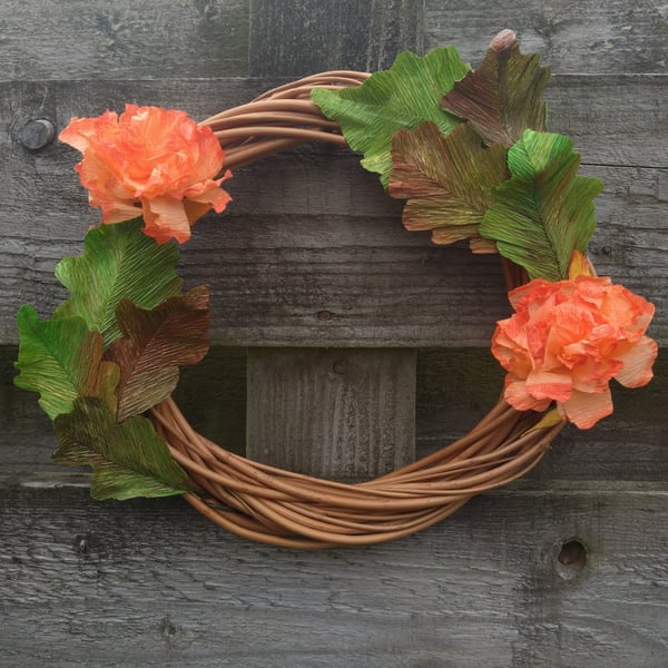 Marigold willow wreath