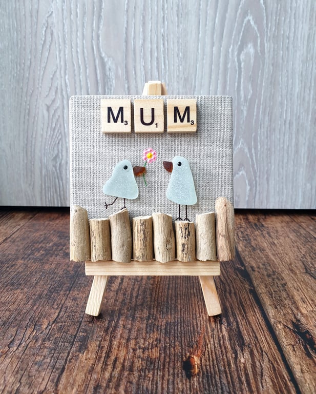 Sea glass and driftwood MUM