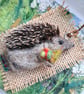 Needle Felted Hedgehog Brooch  - Image 4