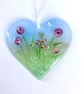 Just because... Meadow Glass Heart (optional personal message)  - Image 4