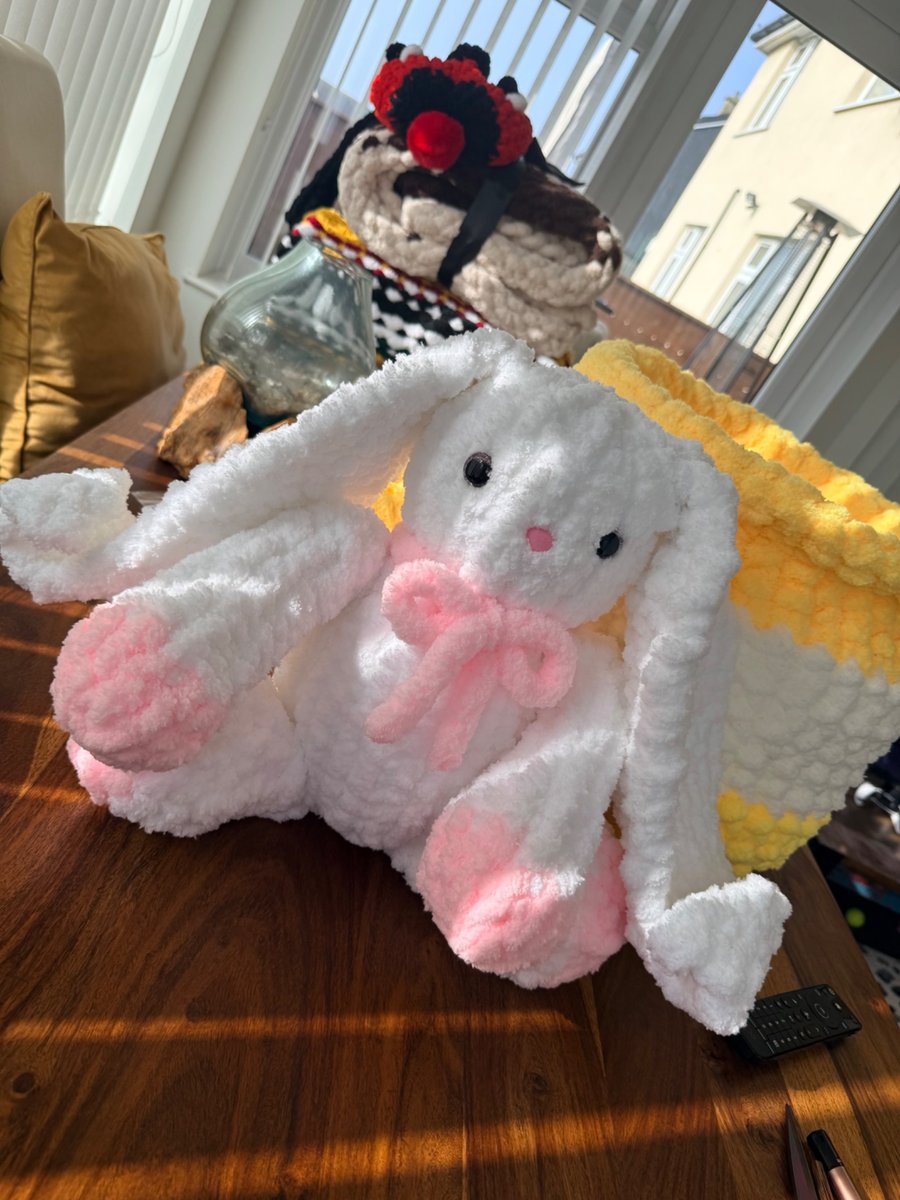 Handmade Knitted Floppy Eared Bunny