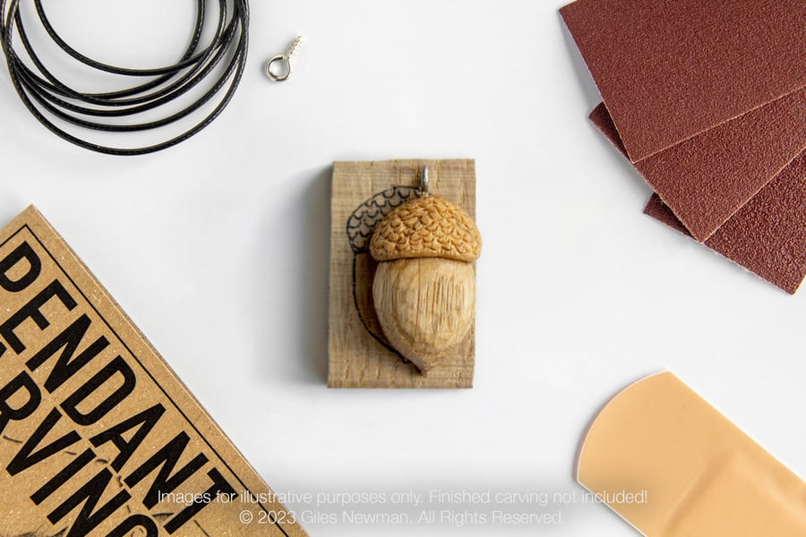 Acorn Pendant Carving Kit