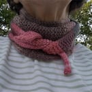 Hand Knit Scarflette