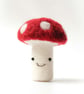 Woolly Toadstool - Needle Felted Handmade Decoration - Image 5