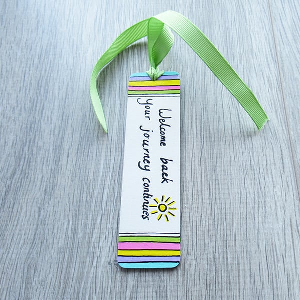 Bookmark, books, stripe design