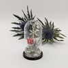 Fairy Cabin Christmas Cloche - Miniature Glass Cloche Diorama Home Decor 