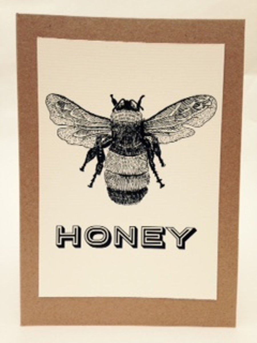 Honey - Handmade Gift Card