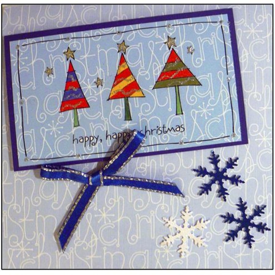 A Trio of Painted Trees (X518)