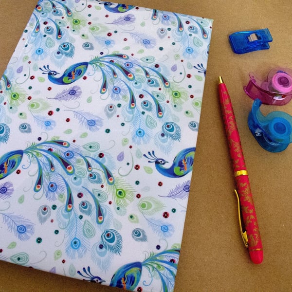 Upcycled Peacock Notebook (Limited Edition)