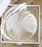 White Feather Memorial Bauble, Round Glass Christmas Ornament, Remembrance Keeps - Image 8