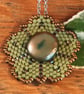 Sage Green Pendant Tudor Inspired - Image 2