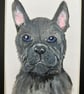 Original French bulldog portrait 5x7"  - Image 4
