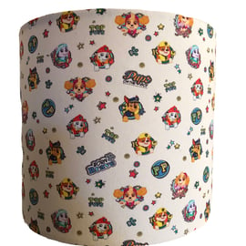 Handmade Puppy Patrol Cotton Fabric Lampshade