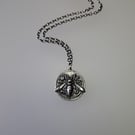 Silver Ephesus Bee Coin inspired pendant and chain