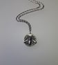Silver Ephesus Bee Coin inspired pendant and chain - Image 1
