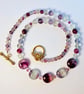 Rainbow Fluorite Gemstone Necklace - Handmade In Devon - Image 5
