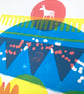 Magic Donkey No.17 A3 three-colour screen-print - Image 3
